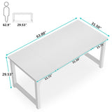 Escritorio mueble marca Tribesigns para oficina y homeoffice 63 pulgadas de área de trabajo HOGA-U01