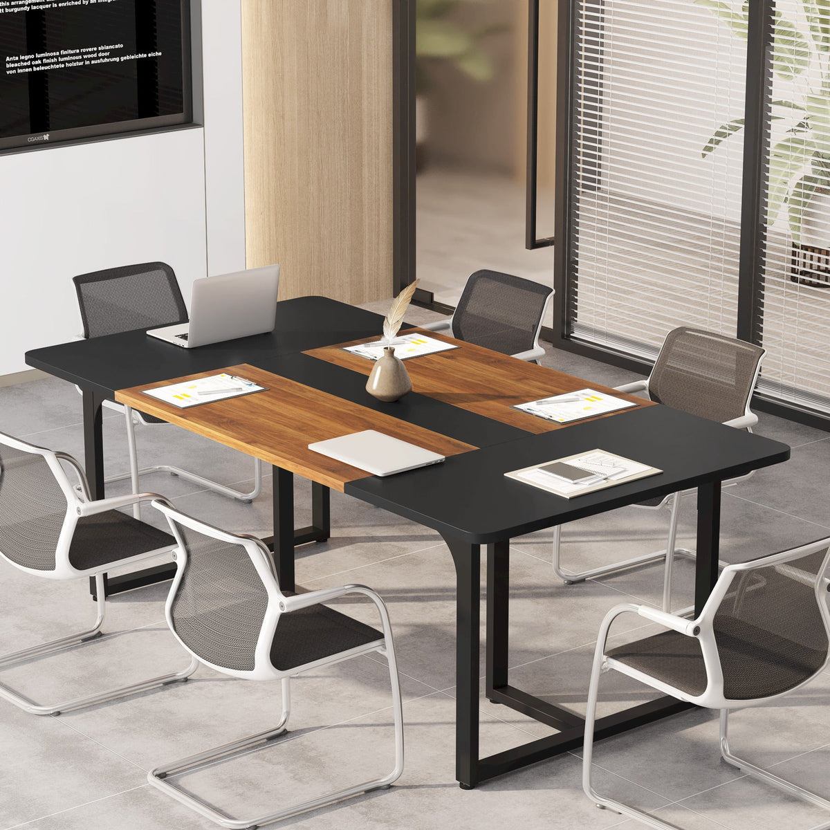 Escritorio mueble marca Tribesigns para oficina y homeoffice HOGA-XK00251