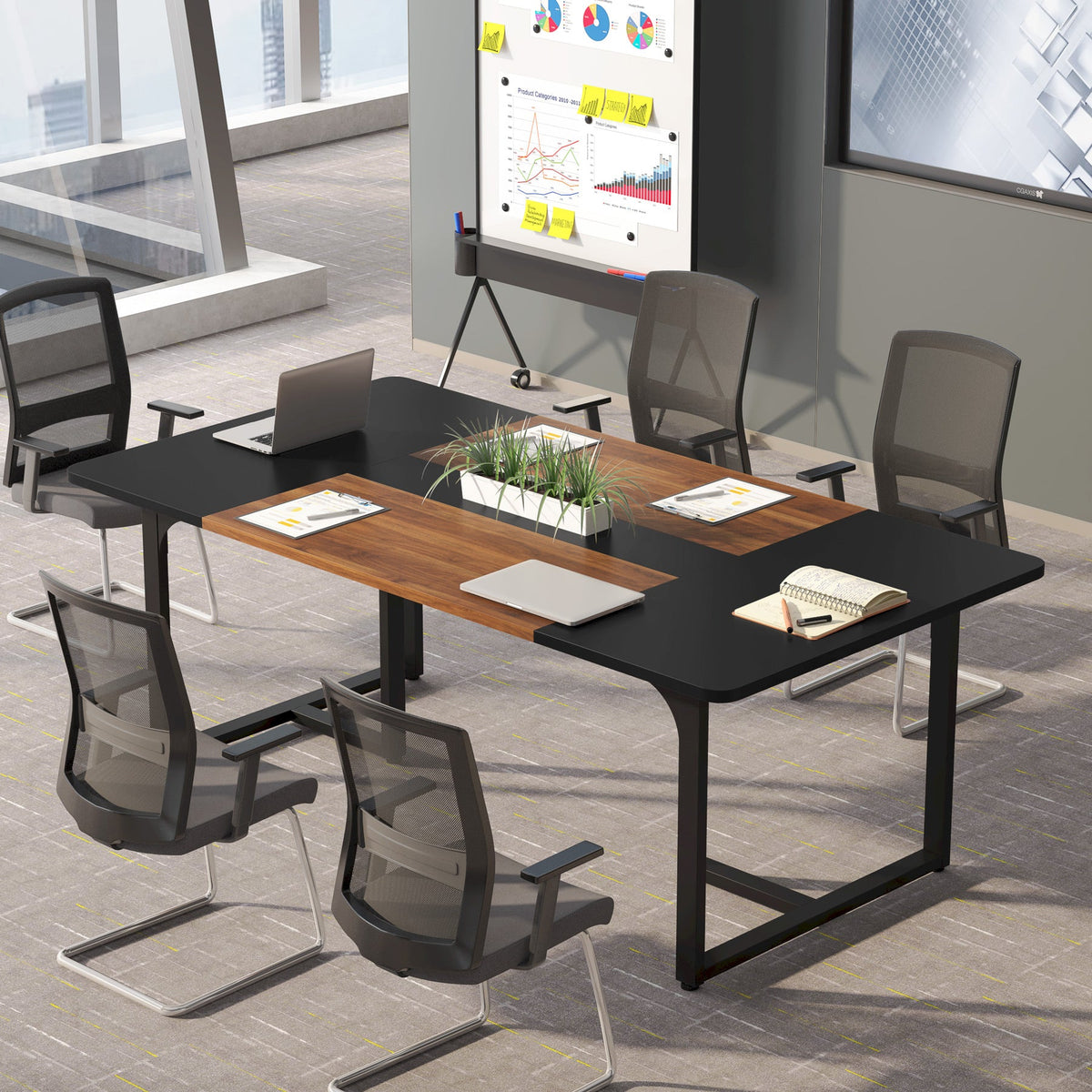 Escritorio mueble marca Tribesigns para oficina y homeoffice HOGA-XK00251