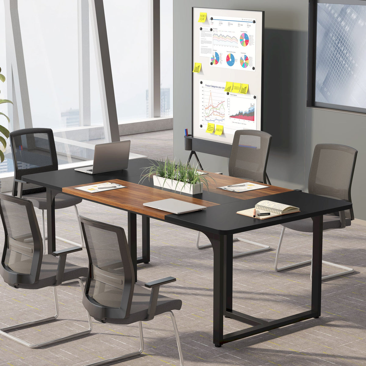 Escritorio mueble marca Tribesigns para oficina y homeoffice HOGA-XK00251