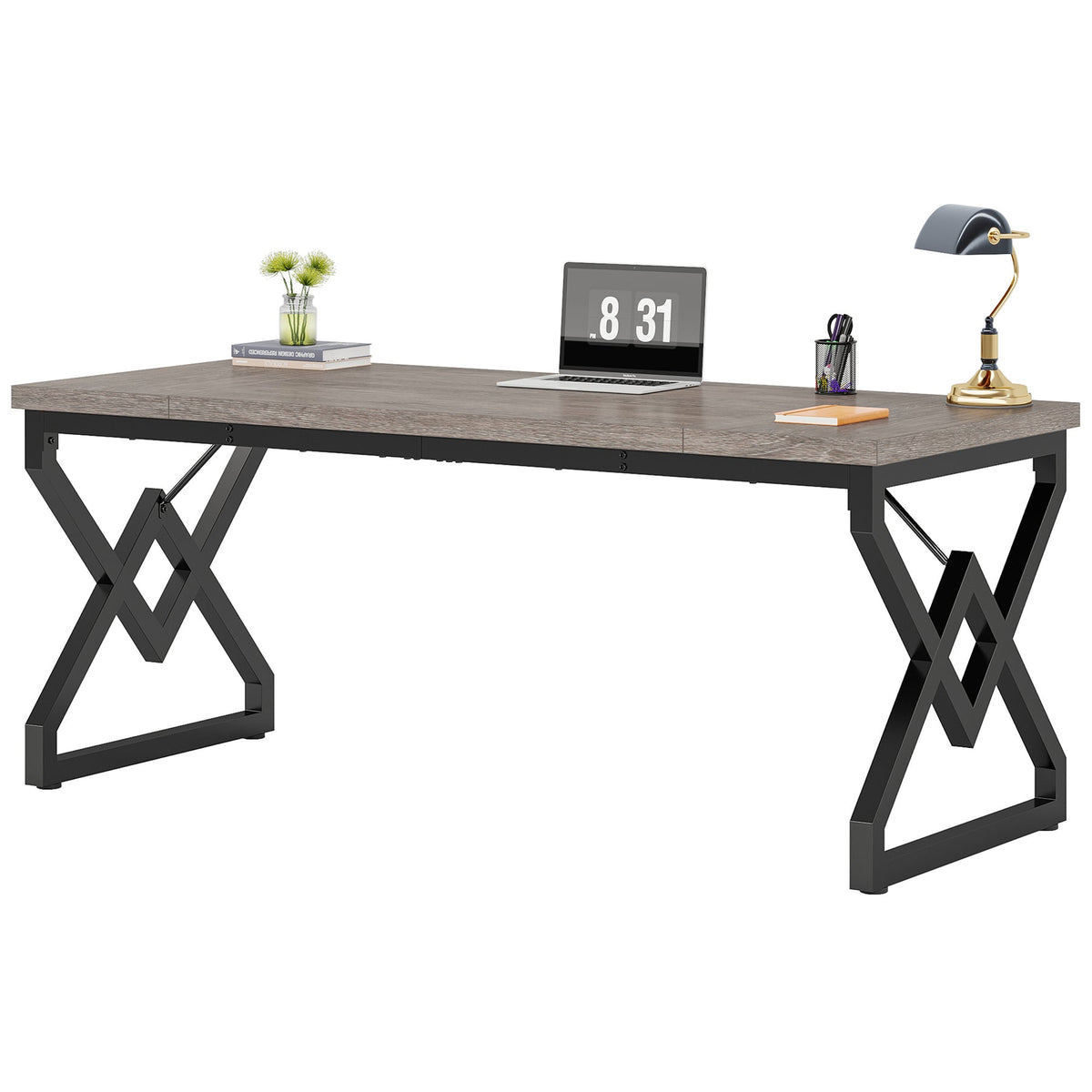 Escritorio mueble marca Tribesigns para oficina y homeoffice HOGA-XK00