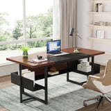 Escritorio mueble marca Tribesigns para oficina y homeoffice HOGA-XK00406