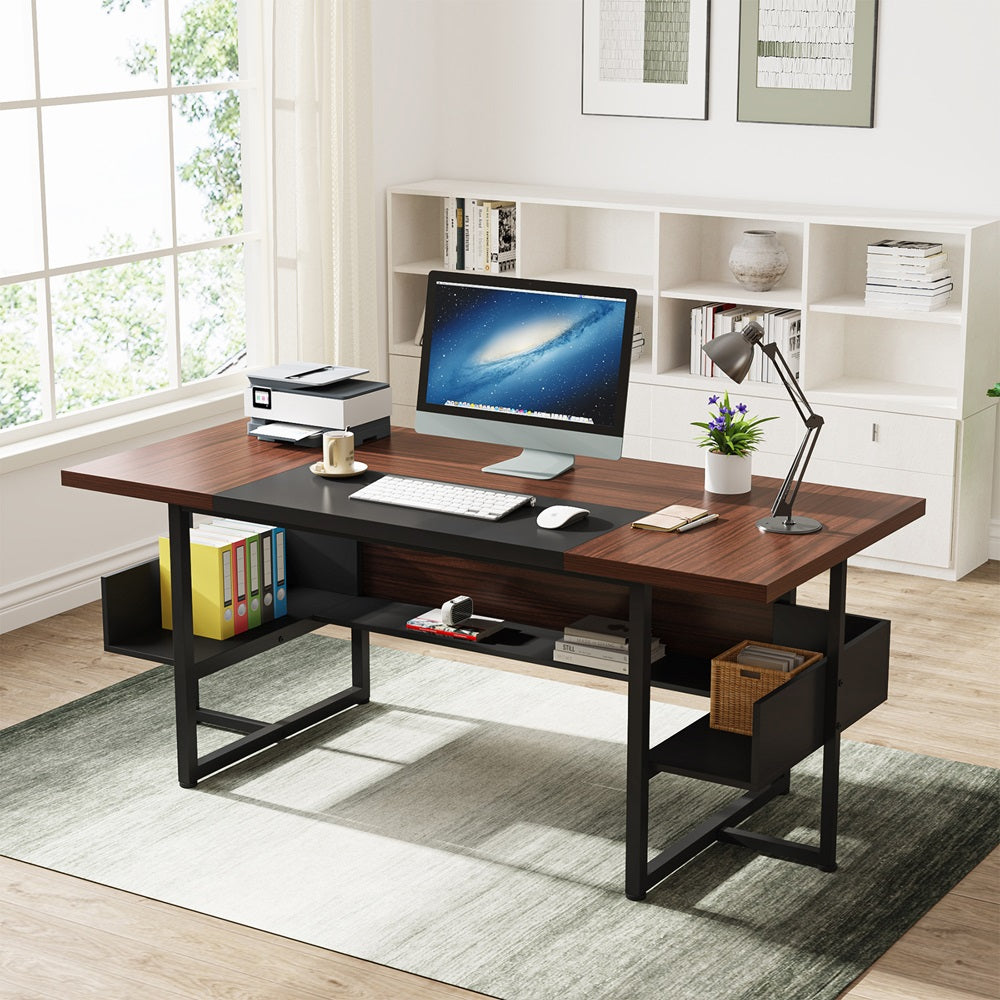 Escritorio mueble marca Tribesigns para oficina y homeoffice HOGA-XK00406