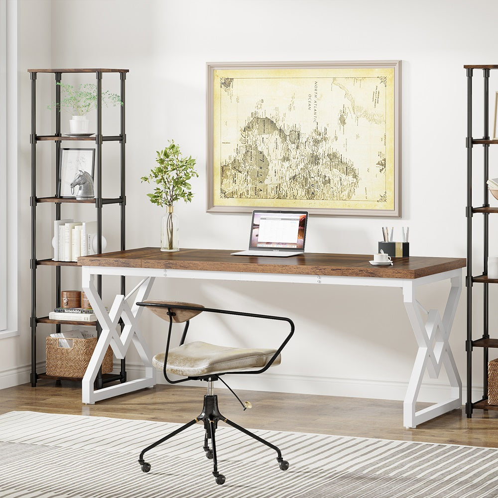 Escritorio mueble marca Tribesigns para oficina y homeoffice HOGA-XK00