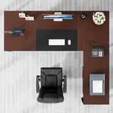 HOGA-XK00232 Amplio Escritorio Ejecutivo con Archivador Móvil Tribesigns