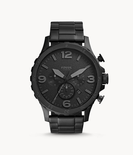 Reloj Fossil Nate de hombre correa de acero inoxidable