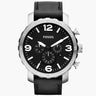 Reloj Fossil Nate de hombre correa de cuero 50 mm