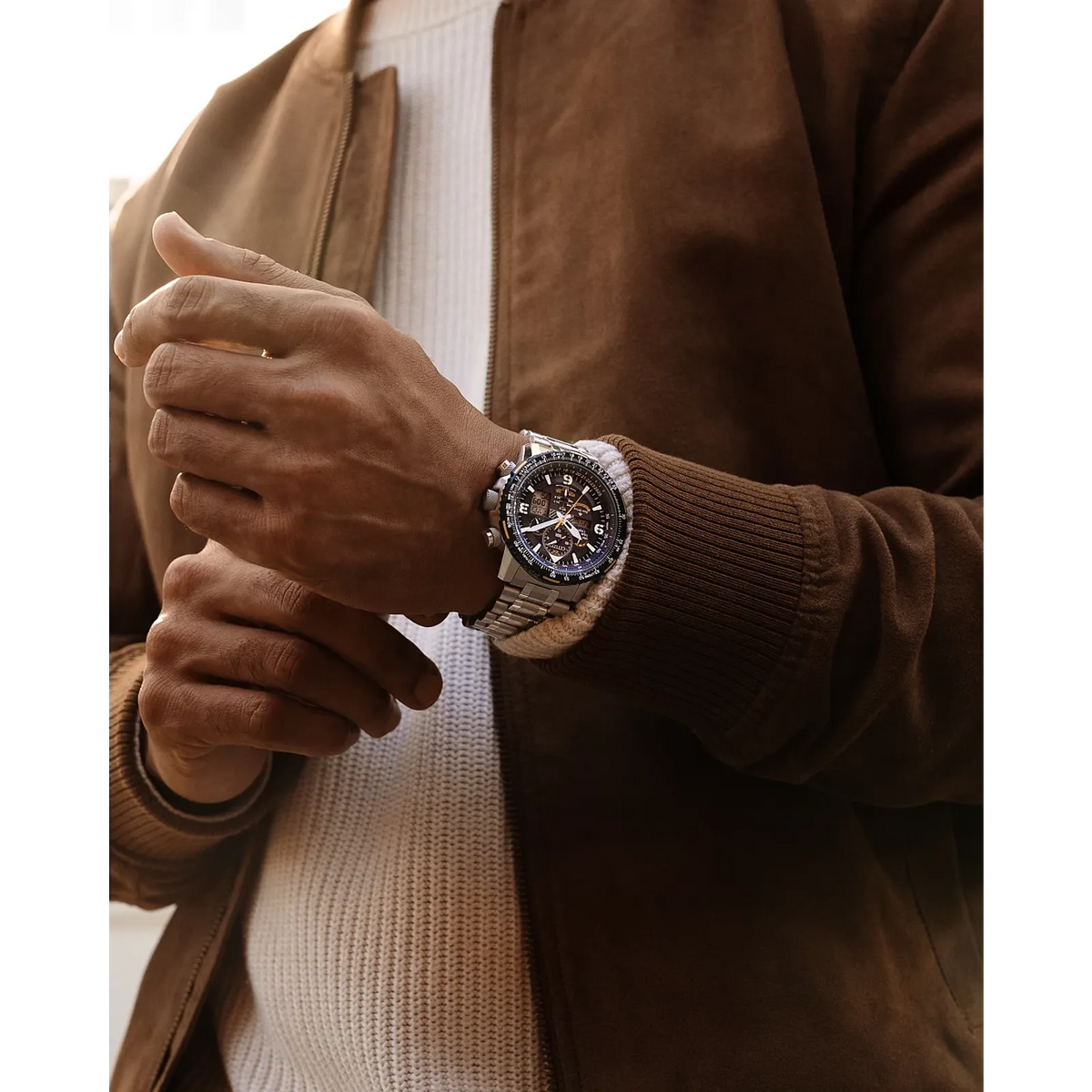 JY8078-52L Reloj Citizen Promaster Skyhawk de caballero banda de metal