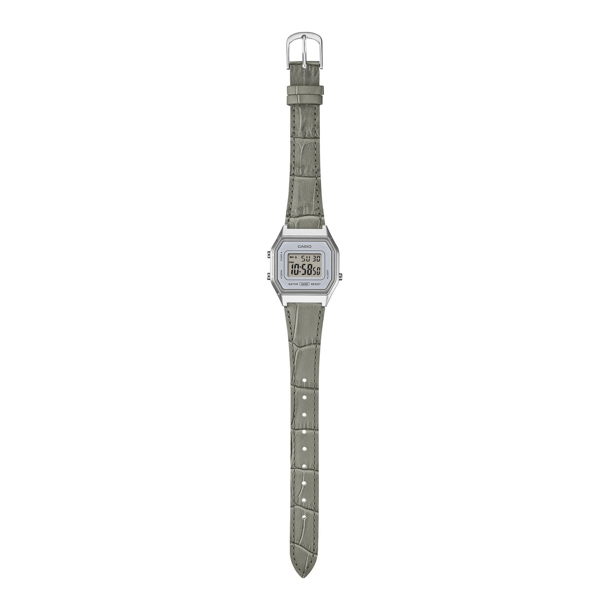 LA680WEL-1 Reloj Casio Vintage de dama banda de piel digital