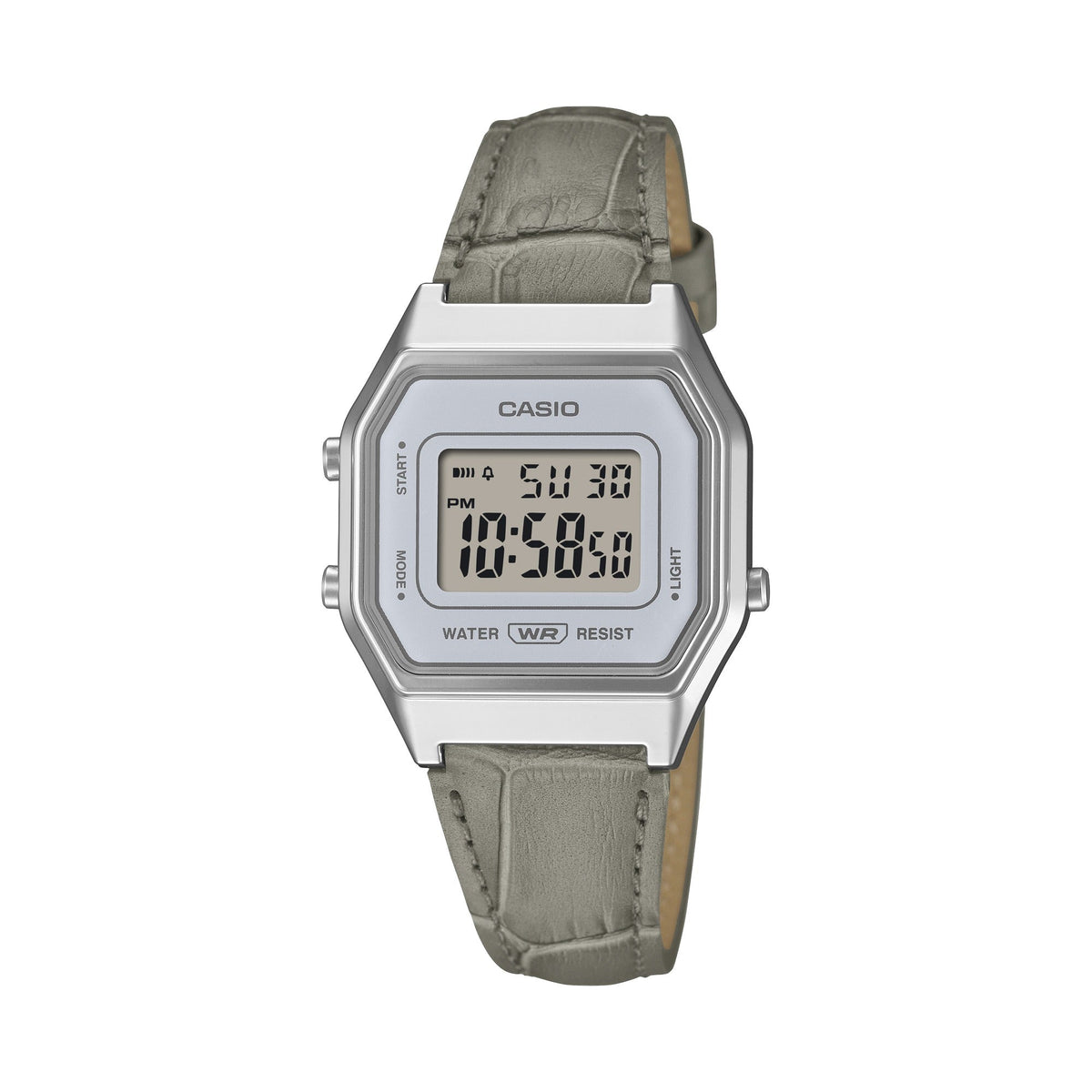 LA680WEL-1 Reloj Casio Vintage de dama banda de piel digital