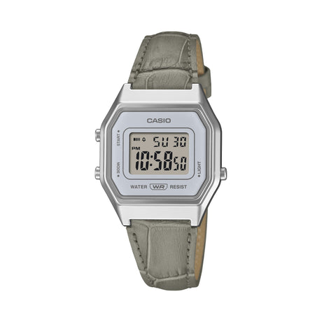 LA680WEL-1 Reloj Casio Vintage de dama banda de piel digital