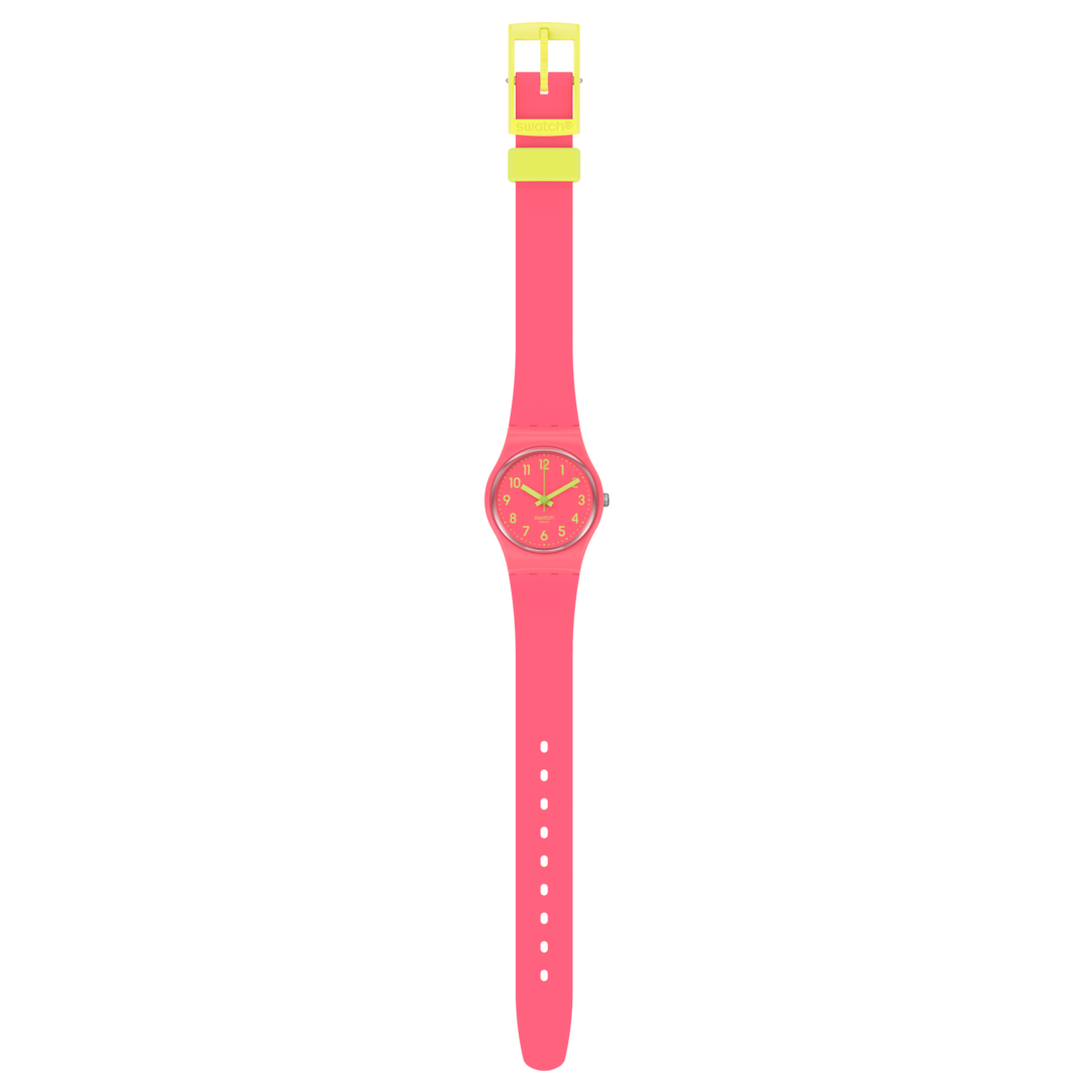LP131C Reloj Swatch Back to Biko Roose de dama correa de resina