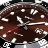 MDV-107 Casio Reloj para Hombre Pulsera de Metal Análogo