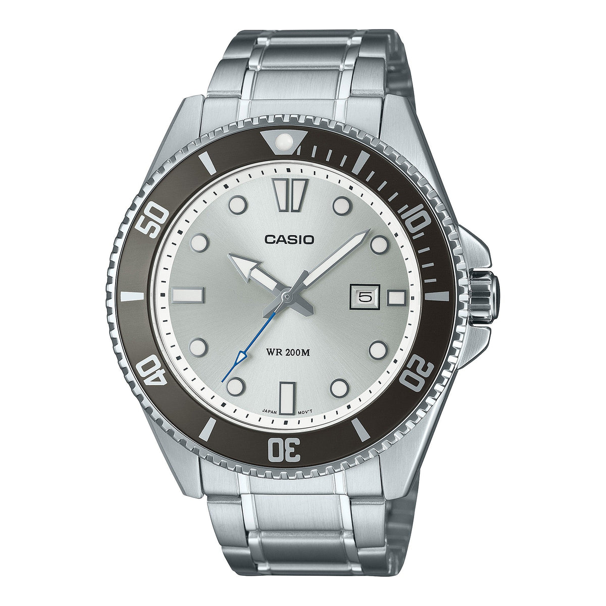 MDV-107 Casio Reloj para Hombre Pulsera de Metal Análogo