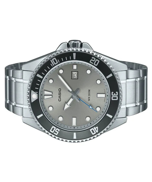 MDV-107 Casio Reloj para Hombre Pulsera de Metal Análogo