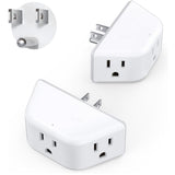 MFS3WACP Extensor de Toma de Corriente Múltiples Adaptador de Toma de Pared en Ángulo de 3 Vías