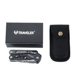 Navaja Multiherramientas Marca Traveler Modelo MQ034G con Estuche