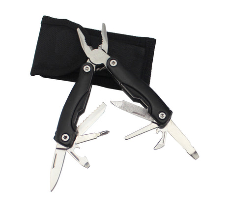 Navaja Multiuso Marca Traveler con Agarrador de Aluminio 12 en 1 Modelo MT608