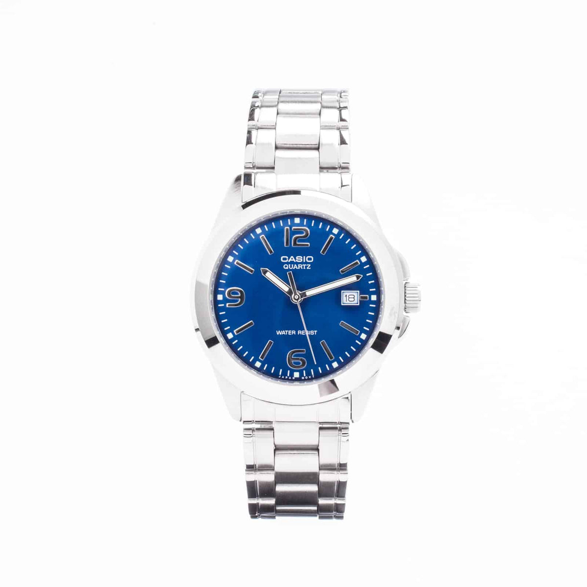 MTP-1215 Reloj Casio para Caballero Banda de Acero Inoxidable Análogo