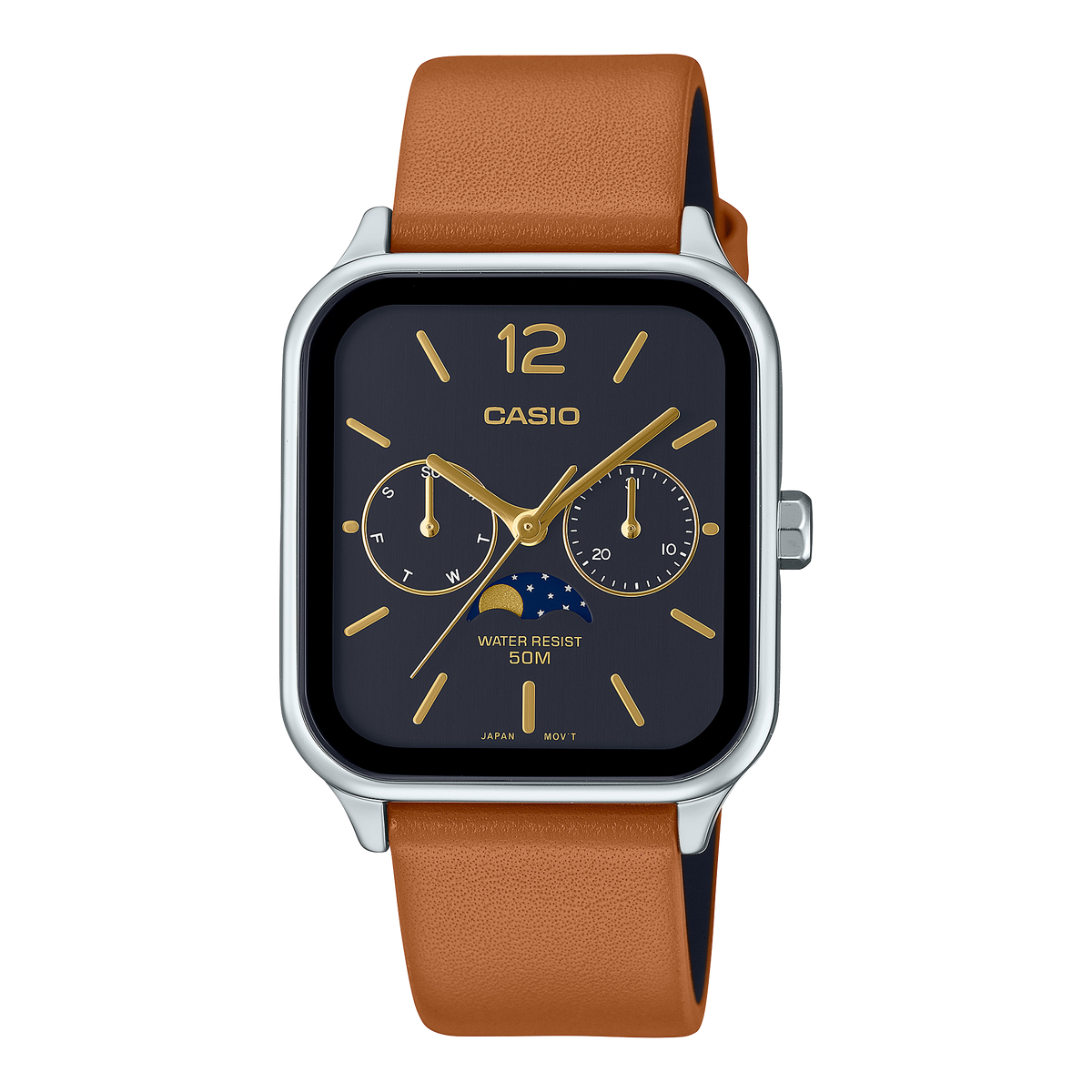 MTP-M305L  Reloj Casio para hombre pulsera de cuero