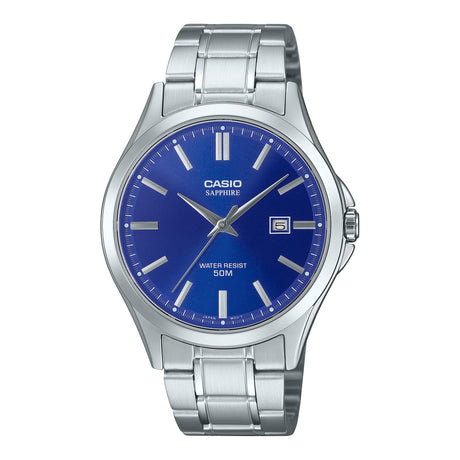 MTS-115D Reloj Casio de hombre correa de metal con cristal de zafiro