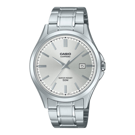 MTS-115D Reloj Casio de hombre correa de metal con cristal de zafiro