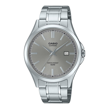 MTS-115D Reloj Casio de hombre correa de metal con cristal de zafiro