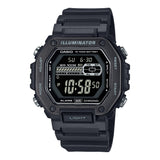 MWD-110 Casio Reloj Digital para Hombre Pulsera de Caucho Illuminator 10 Años de Batería