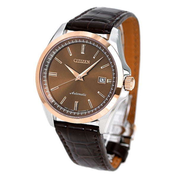 NB1045-16W Reloj Citizen Automatic de caballero pulsera de piel genuino
