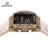 NF7102 Reloj NAVIFORCE para dama pulsera de caucho digital