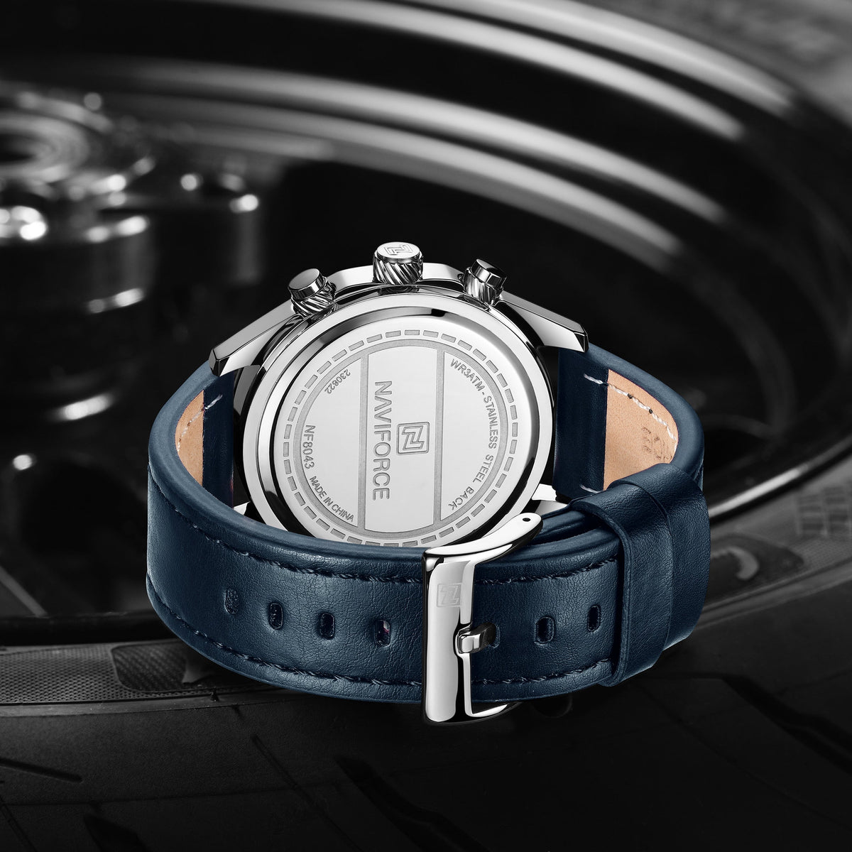 NF8043 reloj Naviforce para caballero pulsera de cuero