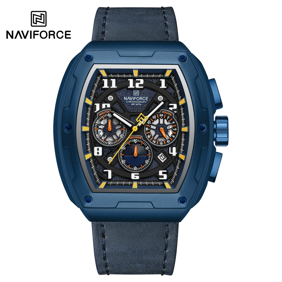 NF8053 Reloj Naviforce para caballero pulsera de cuero