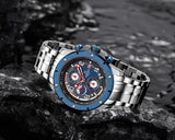 NF8056 Reloj Naviforce para hombres pulsera de acero inoxidable