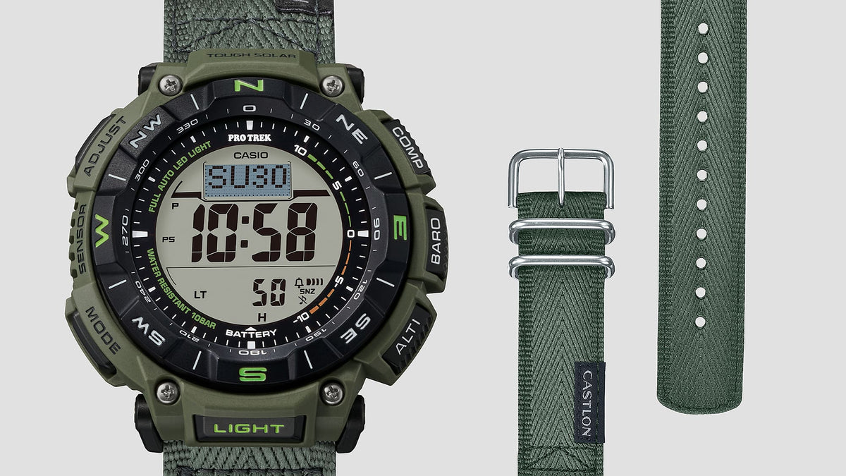 PRG-340 Reloj G-Shock de caballero pulsera de tela
