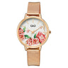 QZ67J Reloj QQ Análogo para Dama Pulsera Mesh