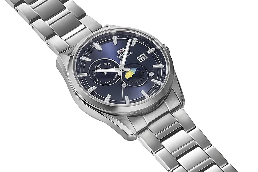 RA-AK0315L Reloj Orient Stretto Day & Night de hombre correa de metal