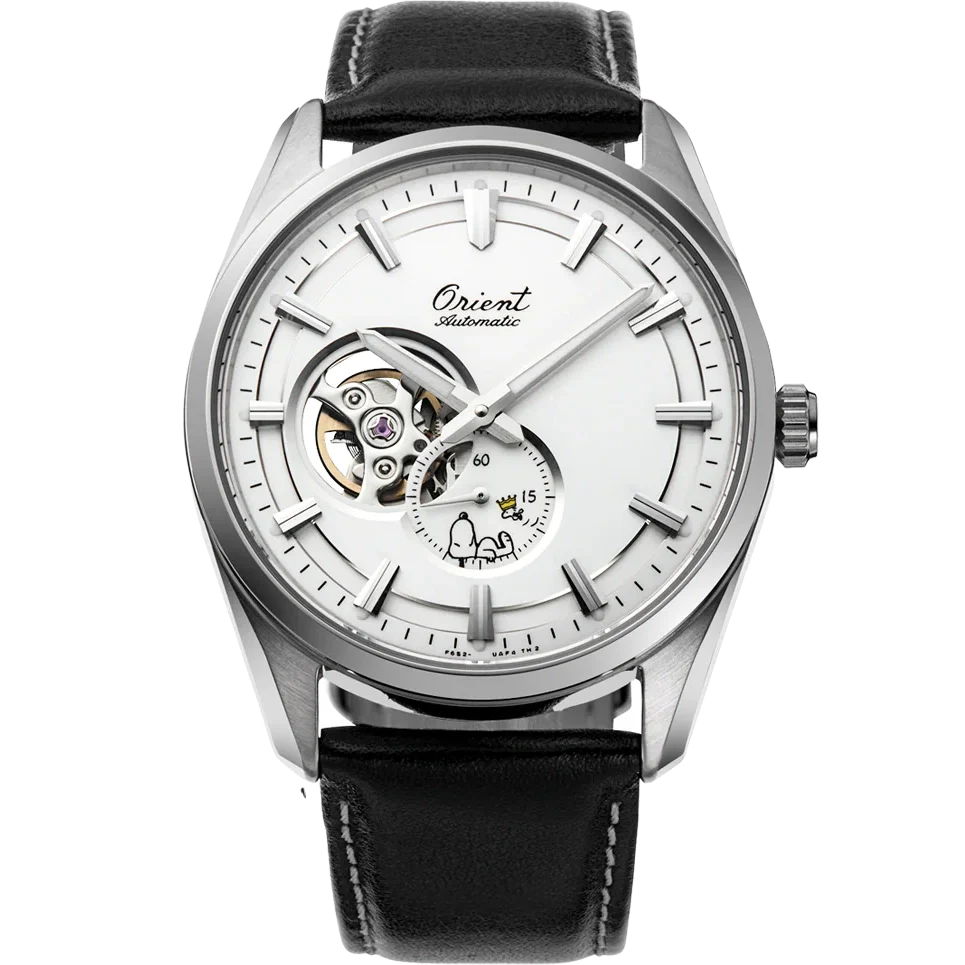 RA-AR0011S Reloj Orient Peanuts 75th Anniversary Corazón Abierto de hombre pulsera de piel