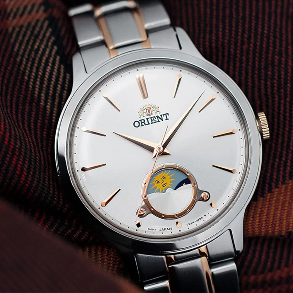 RA-KB0001S Reloj Orient Sun And moon de mujer correa de metal