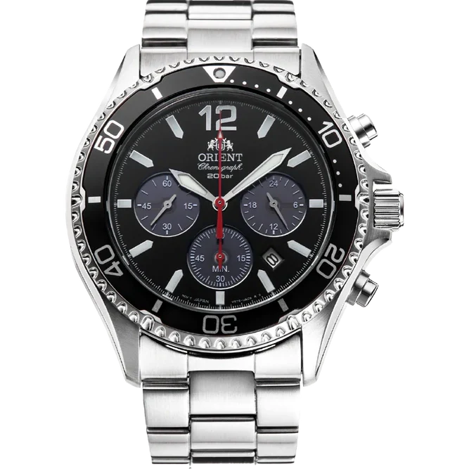 RA-TX0202B Orient reloj para caballero correa de acero inoxidable