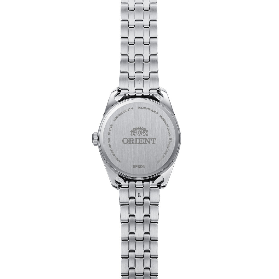 RA-WG0602L Reloj Orient Stretto Date Solar de mujer correa de metal