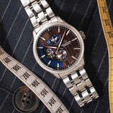 RE-AV0B02Y Reloj Orient Star Layered Skeleton de hombre correa de metal