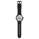 SB02B404 Reloj Swatch Chequered Silver de hombre correa de silicona 47 mm