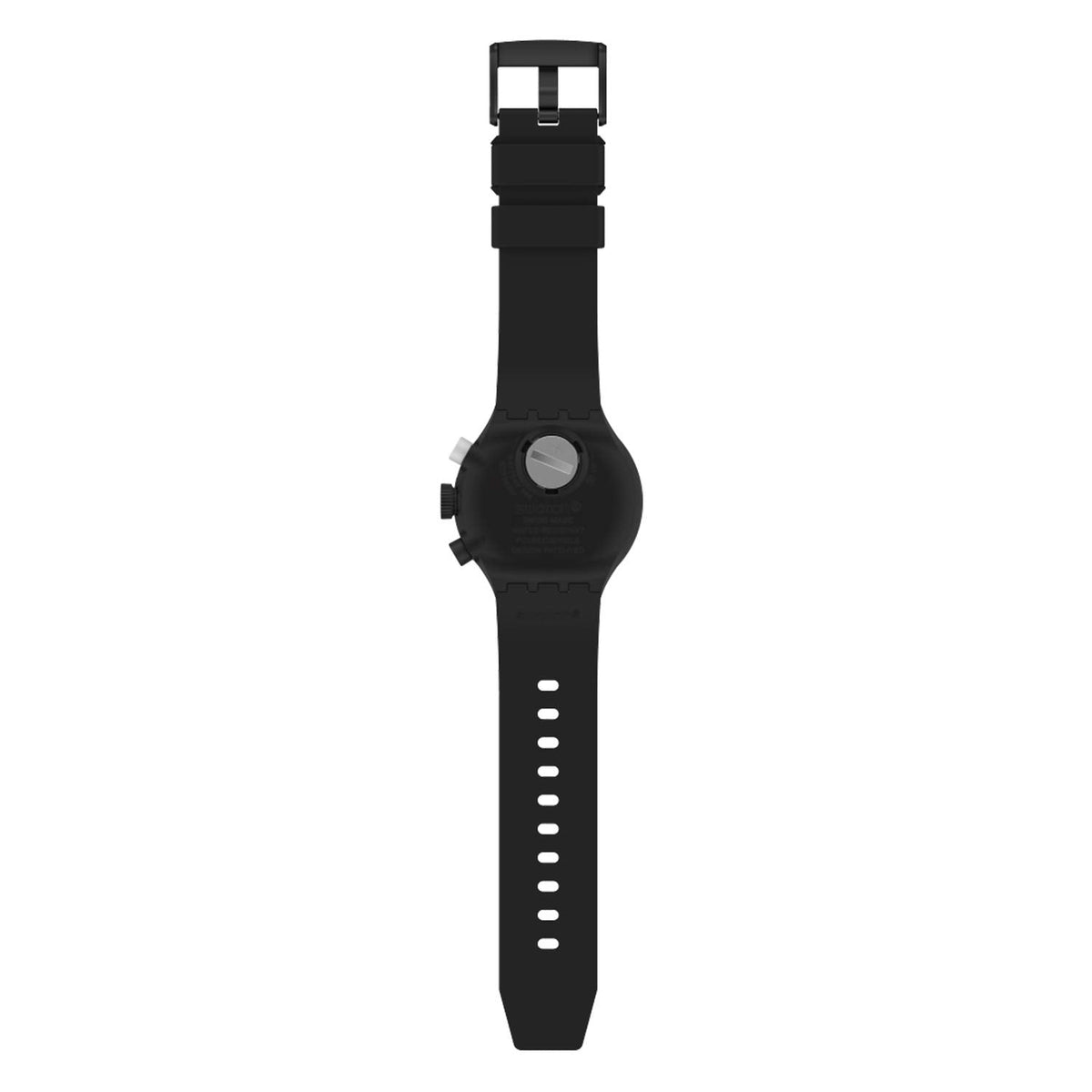 SB02B404 Reloj Swatch Chequered Silver de hombre correa de silicona 47 mm