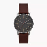 SKW6860 Reloj Skagen para caballero pulsera de cuero