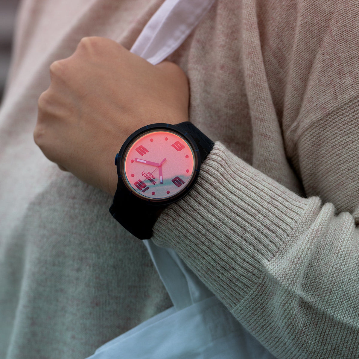 SO27B121 Reloj Swatch Big Bold de caballero pulsera de caucho