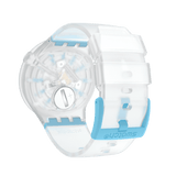 SO27E105 Reloj Swatch Big Bold BlueInJelly unisex correa de caucho
