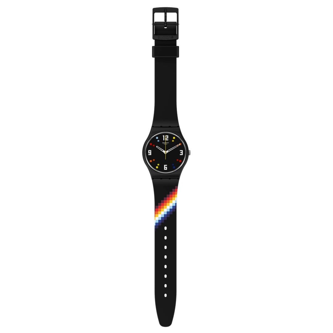 SO28B705 Reloj Black Carousel Squares de hombre correa de resina
