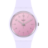 SO28V100 Reloj Swatch unisex correa de caucho análogo 34mm