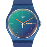 SO29N708 Reloj Swatch Fade To Teal unisex correa de caucho