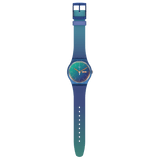 SO29N708 Reloj Swatch Fade To Teal unisex correa de caucho